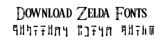 legends of zelda font