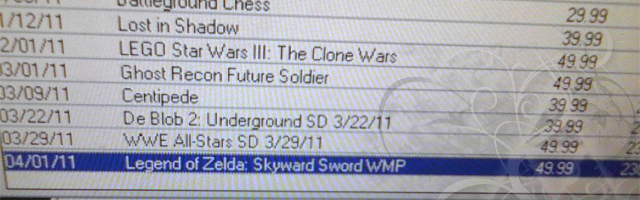 skyward sword release date