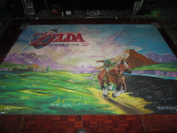 zelda chalk mural