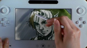 Drawing Link on the Wii U Gamepad